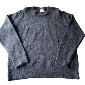 American Eagle Wool Blend Pullover Sweater Blue Preppy Office Academia Grandpa